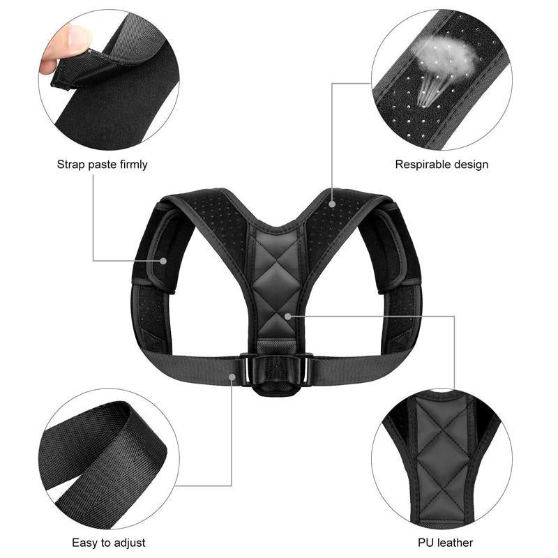 Fully Adjustable Posture Back Support Corrector