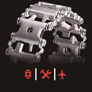 29 In 1 Multi-Tool Wearable Stainless Steel Bracelet