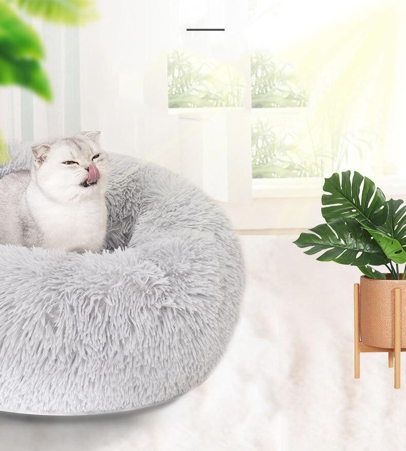 Soft Warm Basket Bed For Pets