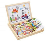 Educational Magnetic Box - (100+PCS Wooden Magnetic Puzzle)