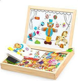 Educational Magnetic Box - (100+PCS Wooden Magnetic Puzzle)